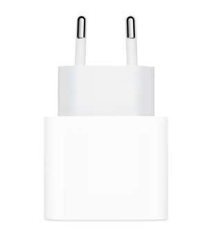 Apple iPhone 15 Plus 20W Ladegerät MHJJ83ZM/A + 1m USB‑C auf USB-C MQKJ3ZM/A Ladekabel